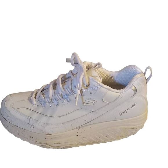 Skechers Shape-Ups‎ White Women's Size 9 Model #l11800 - Picture 1 of 9